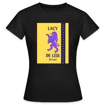 Lacy Familienname - Frauen T-Shirt - Schwarz - Vorne - AI Model Female 172 dark (172cm)