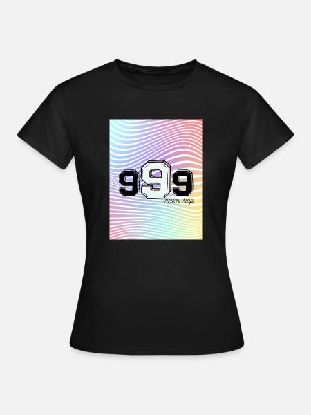 never stop - Frauen T-Shirt - Schwarz