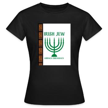 Juif irlandais - T-shirt Femme - noir - Devant - AI Model Female 172 dark (172cm)