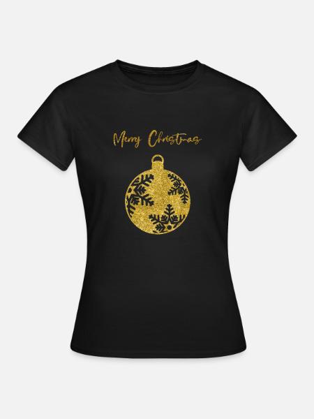 T-shirt de Noël pour de belles fêtes en famille. - T-shirt Femme - noir