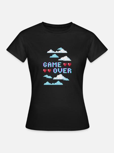 GAME OVER - Frauen T-Shirt - Schwarz