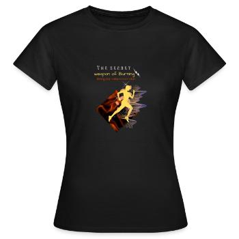 Fitnessstudio - Frauen T-Shirt - Schwarz - Vorne - AI Model Female 172 dark (172cm)