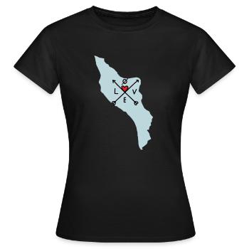 Il d'oléron liebt alle Richtungen - Frauen T-Shirt - Schwarz - Vorne - AI Model Female 172 dark (172cm)