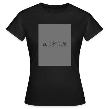 hustle - Frauen T-Shirt - Schwarz - Vorne - AI Model Female 172 dark (172cm)