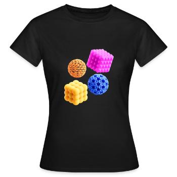 Design moderne - T-shirt Femme - noir - Devant - AI Model Female 172 dark (172cm)