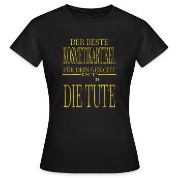 kosmetikerin schminke nägel styling maniküre - Frauen T-Shirt - Schwarz - Vorne - AI Model Female 172 dark (172cm)
