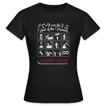Hitze des Augenblicks T-Shirt - Frauen T-Shirt - Schwarz - Vorne - AI Model Female 172 dark (172cm)