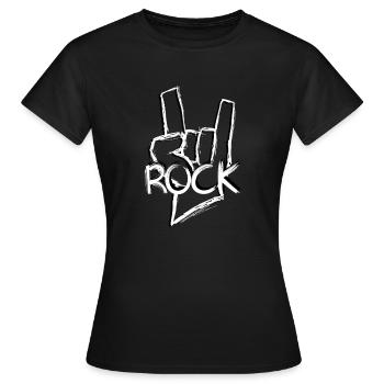 Let's rock! -Rock - Women's T-Shirt - black - Front - AI Model Female 172 dark (172cm)