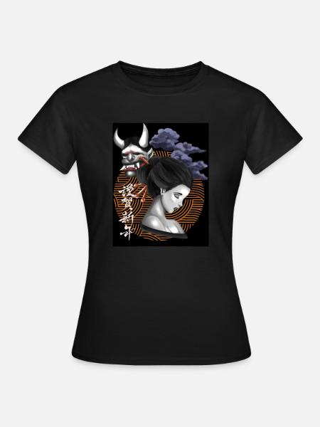 Geisha and Ghosts - Frauen T-Shirt - Schwarz