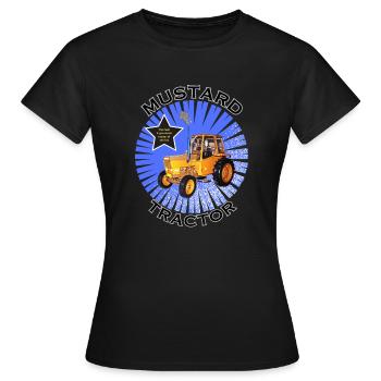 Le tracteur moutarde - T-shirt Femme - noir - Devant - AI Model Female 172 dark (172cm)