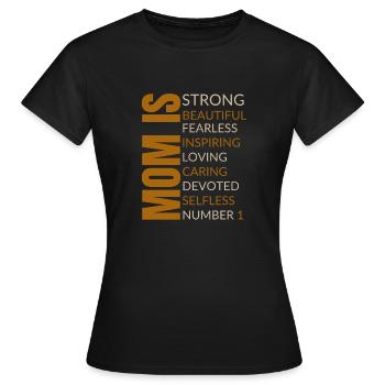 Maman est le t-shirt de la fête des mères Idée cadeau Meilleure maman - T-shirt Femme - noir - Devant - AI Model Female 172 dark (172cm)