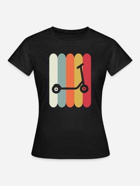 E-Scooter Roller Scooter - Frauen T-Shirt - Schwarz