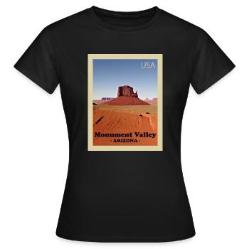 Valley of the Monuments National Park - Women's T-Shirt - black - Front - AI Model Female 172 dark (172cm)