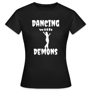 Dancing Dance Music - Women's T-Shirt - black - Front - AI Model Female 172 dark (172cm)