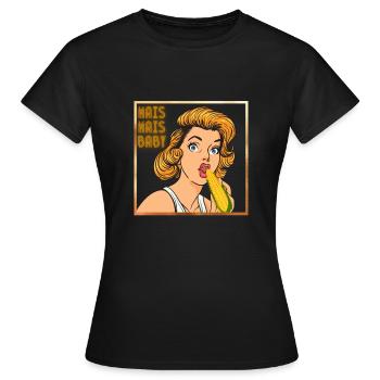 Mais Mais Baby - Frauen T-Shirt - Schwarz - Vorne - AI Model Female 172 dark (172cm)