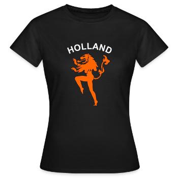 Holland lioness - Women's T-Shirt - black - Front - AI Model Female 172 dark (172cm)