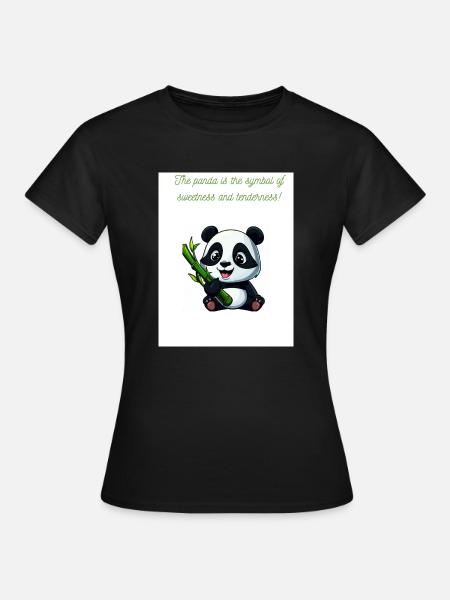 Panda-Skin - Frauen T-Shirt - Schwarz