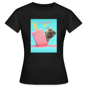 Molly Icw - Frauen T-Shirt - Schwarz - Vorne - AI Model Female 172 dark (172cm)