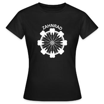 Zahnrad - Frauen T-Shirt - Schwarz - Vorne - AI Model Female 172 dark (172cm)