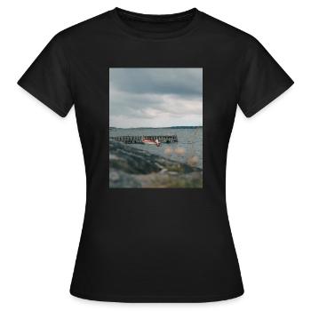 océan - T-shirt Femme - noir - Devant - AI Model Female 172 dark (172cm)