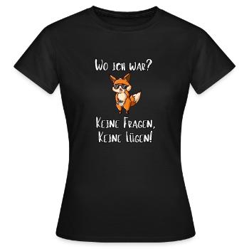 Büro Humor Fuchs Kaffe Witzig Lustig Kollegen - Frauen T-Shirt - Schwarz - Vorne - AI Model Female 172 dark (172cm)