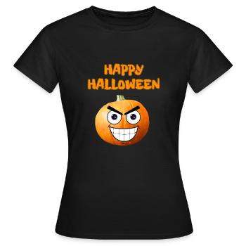 Joyeux halloween - T-shirt Femme - noir - Devant - AI Model Female 172 dark (172cm)