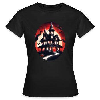 Halloween - Frauen T-Shirt - Schwarz - Vorne - AI Model Female 172 dark (172cm)