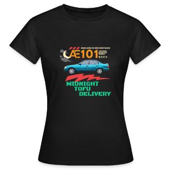 Livraison de tofu à minuit - T-shirt Femme - noir - Devant - AI Model Female 172 dark (172cm)