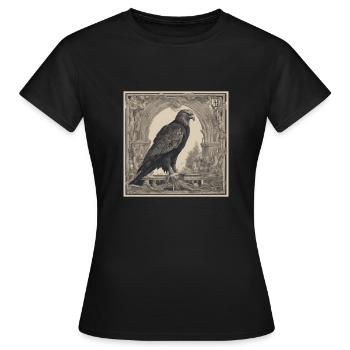 Aigles de l’Antiquité - T-shirt Femme - noir - Devant - AI Model Female 172 dark (172cm)
