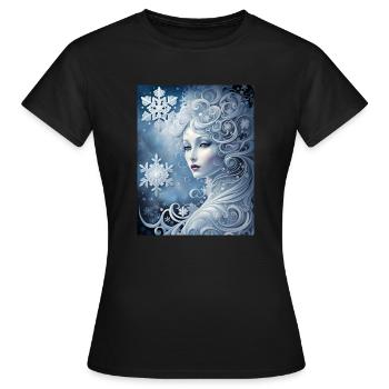 Cold beauty - Women's T-Shirt - black - Front - AI Model Female 172 dark (172cm)