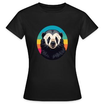 Ratel - T-shirt Femme - noir - Devant - AI Model Female 172 dark (172cm)