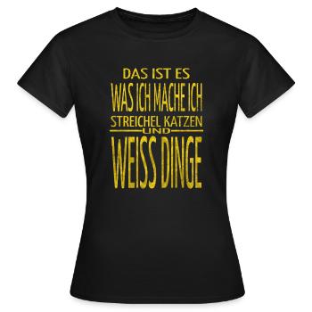 säugetier lustig tier geburtstagsgeschenk - Frauen T-Shirt - Schwarz - Vorne - AI Model Female 172 dark (172cm)