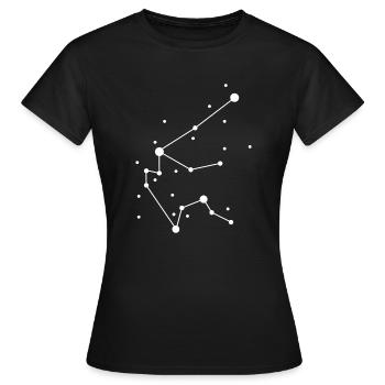 Acquarius Constellation - Women's T-Shirt - black - Front - AI Model Female 172 dark (172cm)