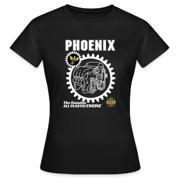Moteur PHOENIX - T-shirt Femme - noir - Devant - AI Model Female 172 dark (172cm)