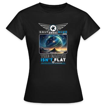 La Terre n’est pas plate - T-shirt Femme - noir - Devant - AI Model Female 172 dark (172cm)