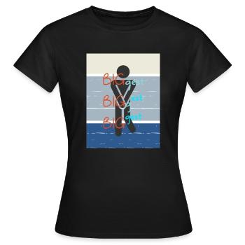 Plus. Le plus grand des plus grands. - T-shirt Femme - noir - Devant - AI Model Female 172 dark (172cm)