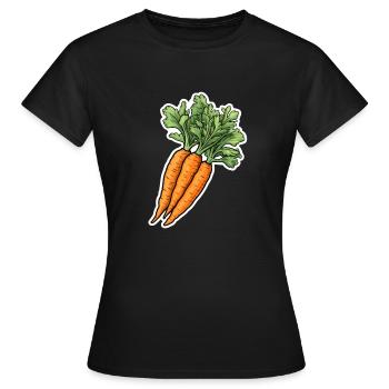 Möhren Bund - Frauen T-Shirt - Schwarz - Vorne - AI Model Female 172 dark (172cm)