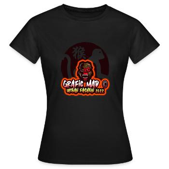 MAD GORILLA - T-shirt Femme - noir - Devant - AI Model Female 172 dark (172cm)