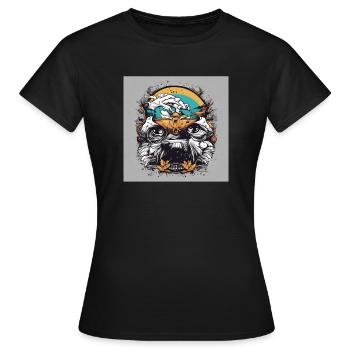 Punk - T-shirt Femme - noir - Devant - AI Model Female 172 dark (172cm)