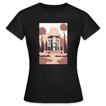 House - Women's T-Shirt - black - Front - AI Model Female 172 dark (172cm)