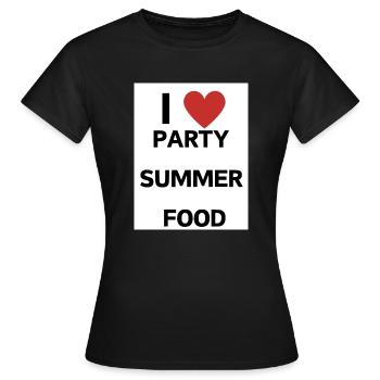 Thème de la fête - T-shirt Femme - noir - Devant - AI Model Female 172 dark (172cm)