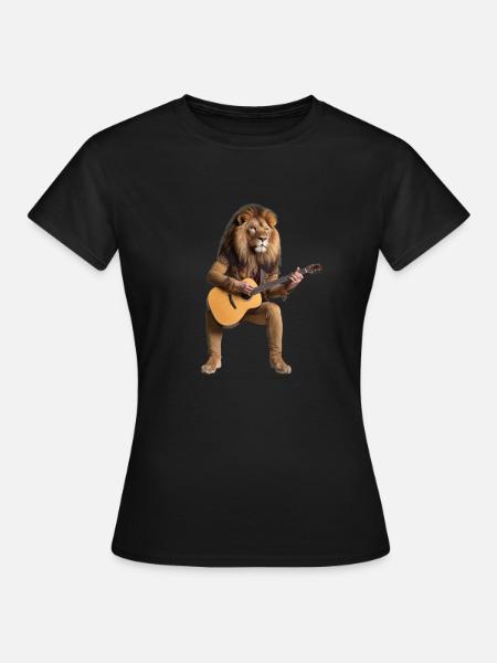 des Dschungels Gitarre - Frauen T-Shirt - Schwarz