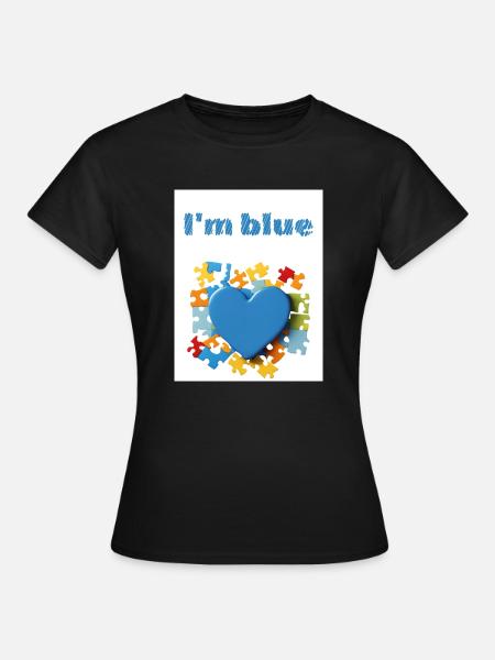 Blue - Frauen T-Shirt - Schwarz