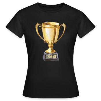 Cup for Champs and Winners - Women's T-Shirt - black - Front - AI Model Female 172 dark (172cm)