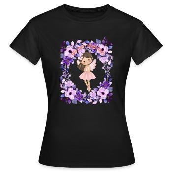 Demoiselle d’honneur - T-shirt Femme - noir - Devant - AI Model Female 172 dark (172cm)