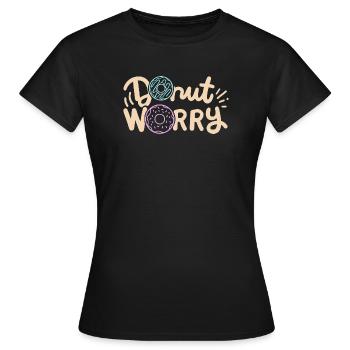 Donut inspirierender Donut - Frauen T-Shirt - Schwarz - Vorne - AI Model Female 172 dark (172cm)