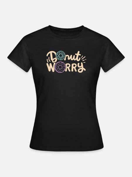 Donut inspirierender Donut - Frauen T-Shirt - Schwarz