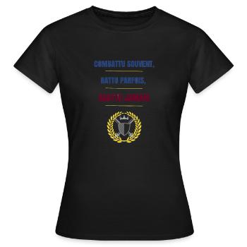 Détermination Invincible - T-shirt Femme - noir - Devant - AI Model Female 172 dark (172cm)