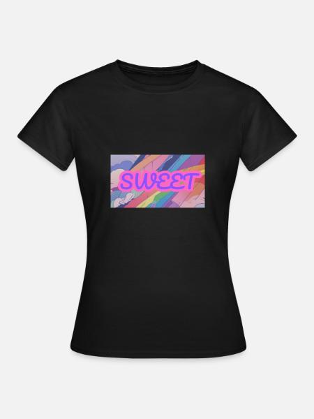 SWEET - Frauen T-Shirt - Schwarz