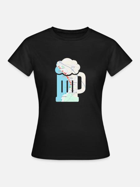 Malle-Bierglas - Frauen T-Shirt - Schwarz
